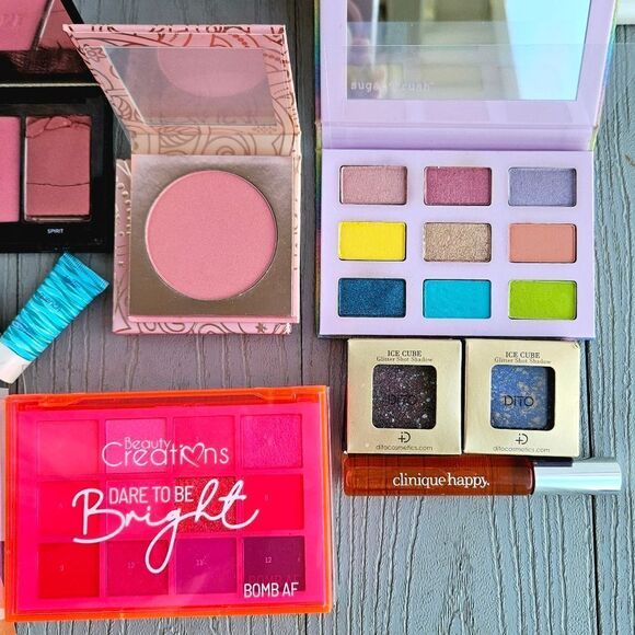 MAKEUP BUNDLE 13 ITEMS NEW - LIKE NEW MORPHE TARTE MILK BECCA COLOURPOP CLINIQUE - Picture 8 of 16